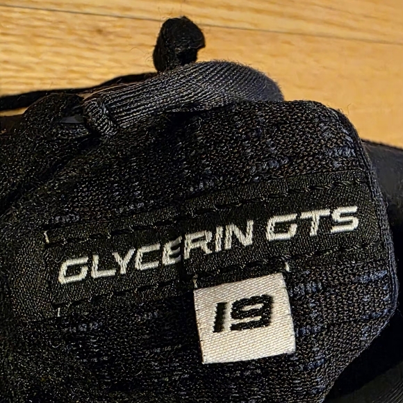 Brooks Women's 7 Glycerin GTS 19 Black and Pink Running Shoes EUC - Picture 6 of 12